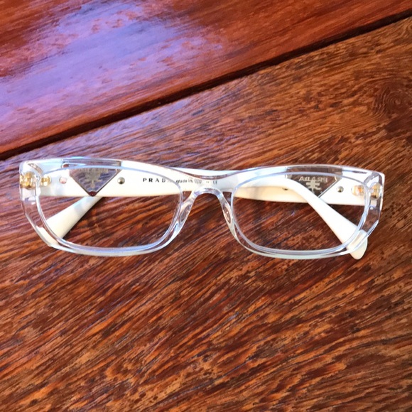 prada glasses clear frame